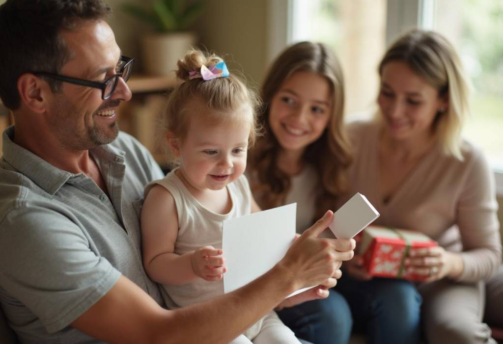 Family celebrating their little one at a baby naming ceremony
